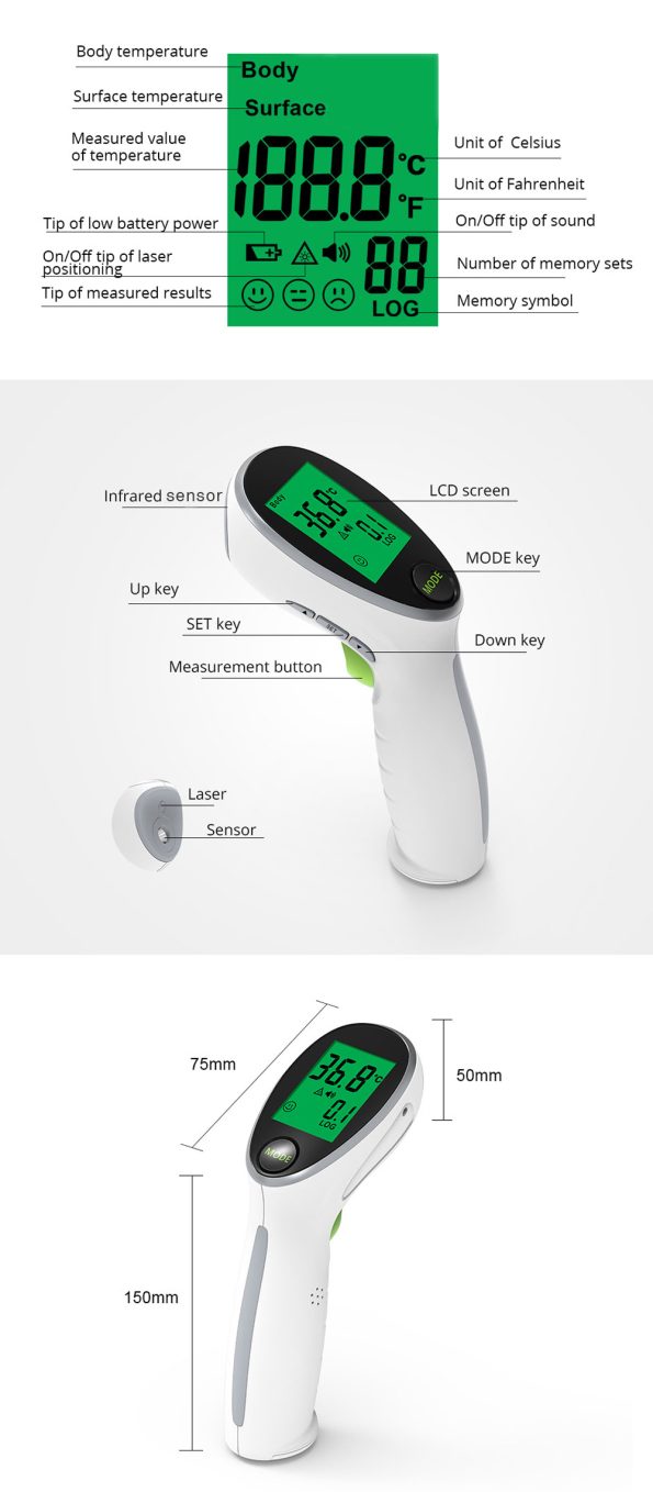 DJMed T2 Infrared Thermometer - Image 2