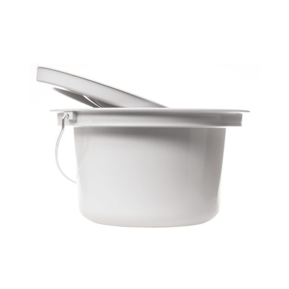 Rebotec Bucket - Shower Commode Chair Pail, Grey - Image 2