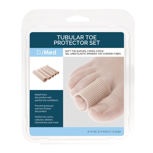 DJMed Toe Tubes – Tubular Toe Protector (Set of 5) - Image 2
