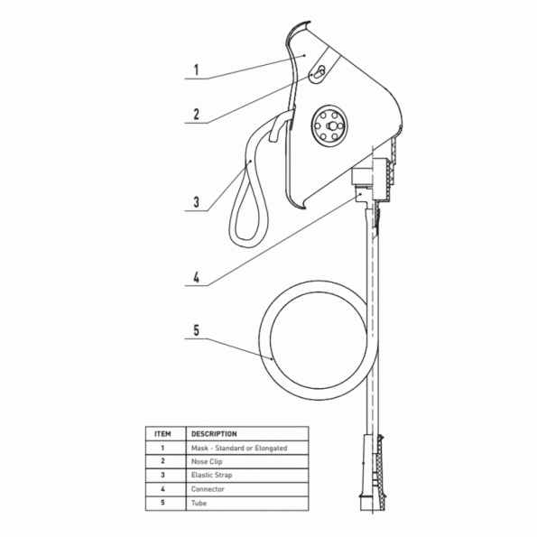 Oxygen Mask With Tubing - Image 6