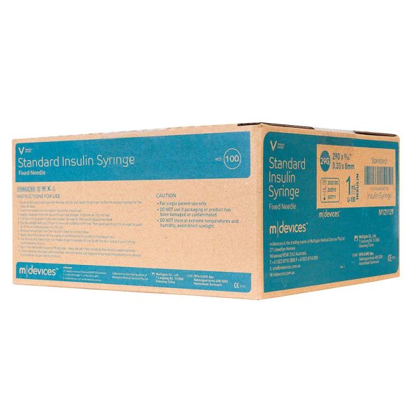 Insulin Syringe with Fixed Needle, Box of 100 - Image 6