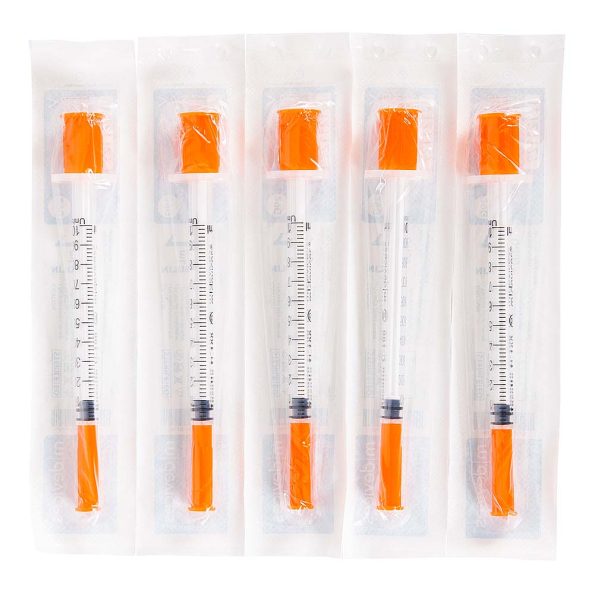 Insulin Syringe with Fixed Needle, Box of 100 - Image 5
