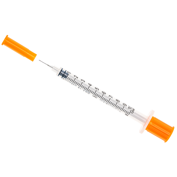 Insulin Syringe with Fixed Needle, Box of 100 - Image 3