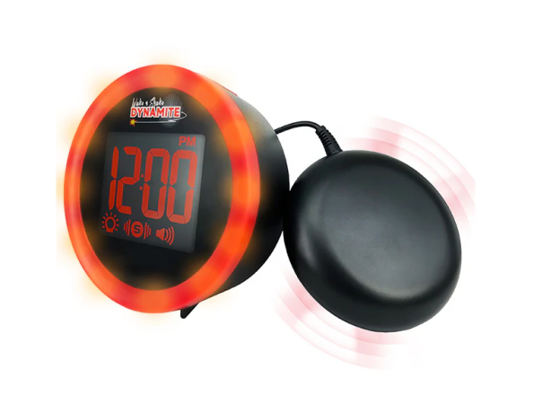 Wake 'N' Shake Loud Alarm Clock with Shaker - Image 2
