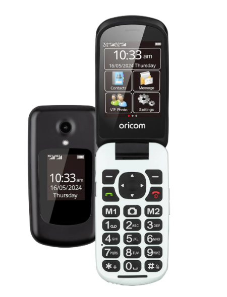 Flip Mobile Phone with SOS Emergency Button