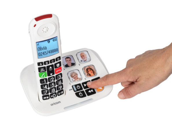 Big Button Amplified Cordless Phone + Additional Handset - Image 4
