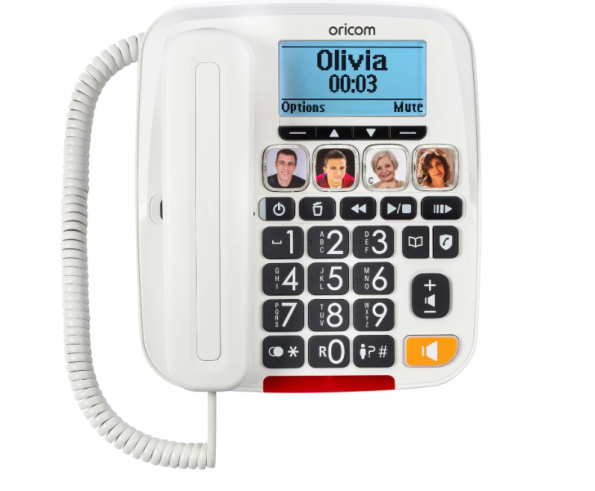 Big Button Amplified Phone with Cordless Handset - Image 4