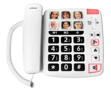 Big Button Amplified Speakerphone With Picture Dialling