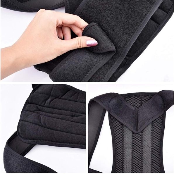 Posture Corrector Lumbar Brace Pain Relief Full Back Support Shoulder Brace Belt - Image 3
