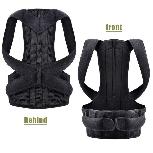 Posture Corrector Lumbar Brace Pain Relief Full Back Support Shoulder Brace Belt - Image 4
