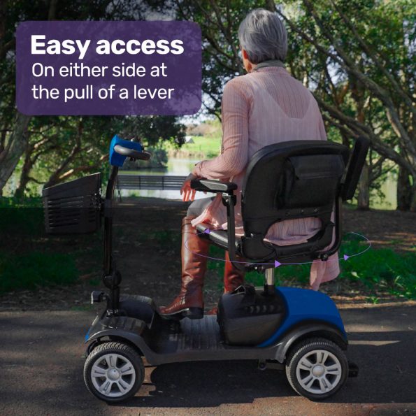 EQUIPMED Mobility Scooter Electric Motorised 4 Wheel Power Portable Folding - Image 8
