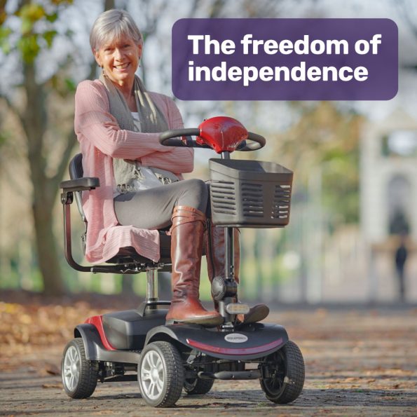 EQUIPMED Mobility Scooter Electric Motorised Power Portable 4 Wheel Folding - Image 2