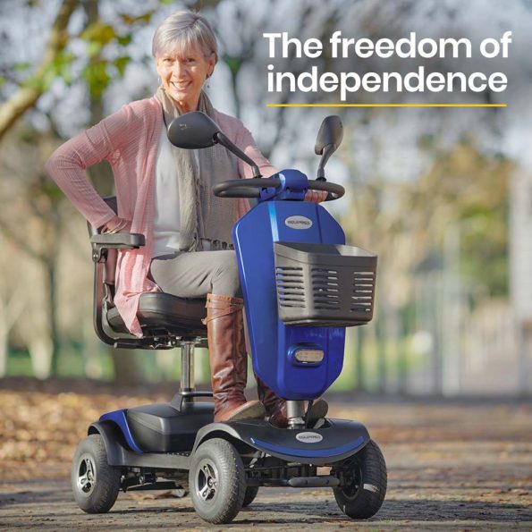 EQUIPMED Electric Mobility Scooter For Elderly Motorized Riding Older Adults Aid Portable E-Scooter - Image 2