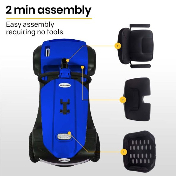 EQUIPMED Electric Mobility Scooter For Elderly Motorized Riding Older Adults Aid Portable E-Scooter - Image 5