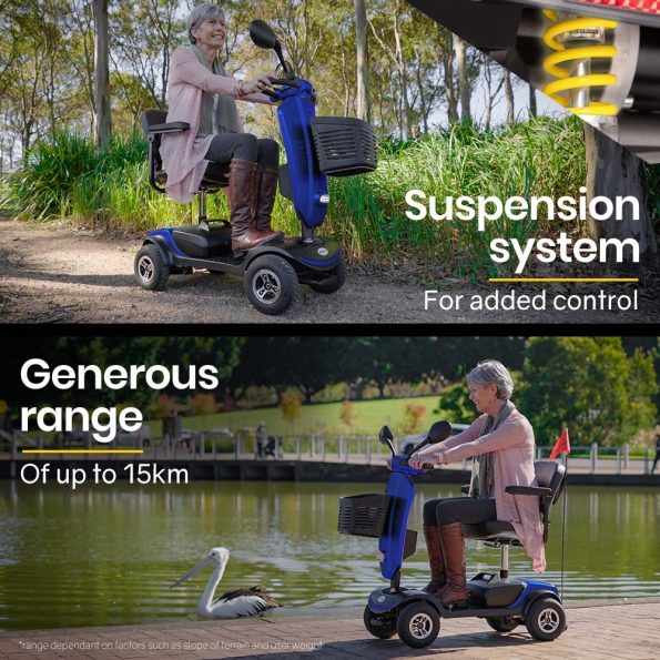 EQUIPMED Electric Mobility Scooter For Elderly Motorized Riding Older Adults Aid Portable E-Scooter - Image 9