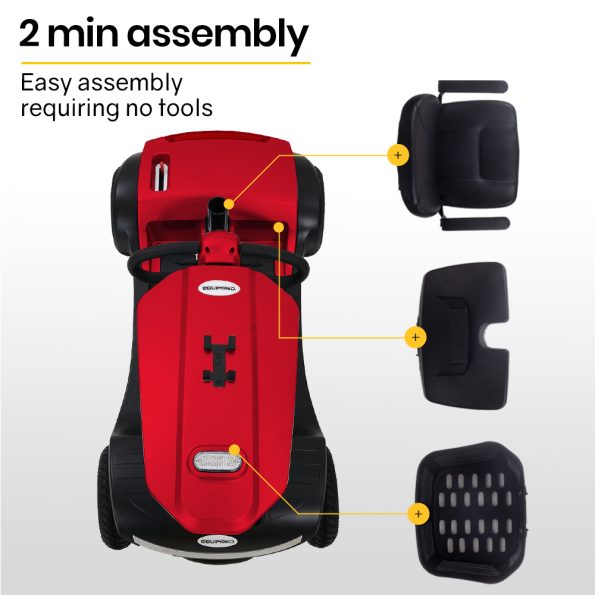 EQUIPMED Mobility Scooter For Elderly Motorized Electric Older Adults 4 Riding - Image 5
