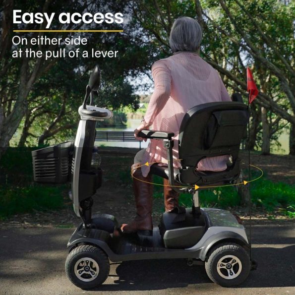 EQUIPMED Mobility Scooter Electric Motorized Ride On E-Scooter for Elderly Older Adult Handicap Aid - Image 10