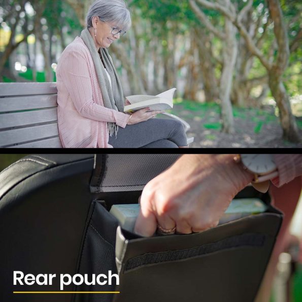 EQUIPMED Electric Mobility Scooter Portable Folding for Elderly Older Adult| SmartRider Black & Blue - Image 10