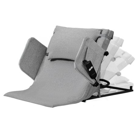 Equipmed Electric Adjustable Bed Backrest| German-Engineered Power Lifting Back Support with Remote Control| Grey