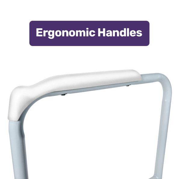 Equipmed Over Toilet Support Frame Safety Grab Aid Rail| 125kg Capacity| Adjustable Height and Width - Image 2