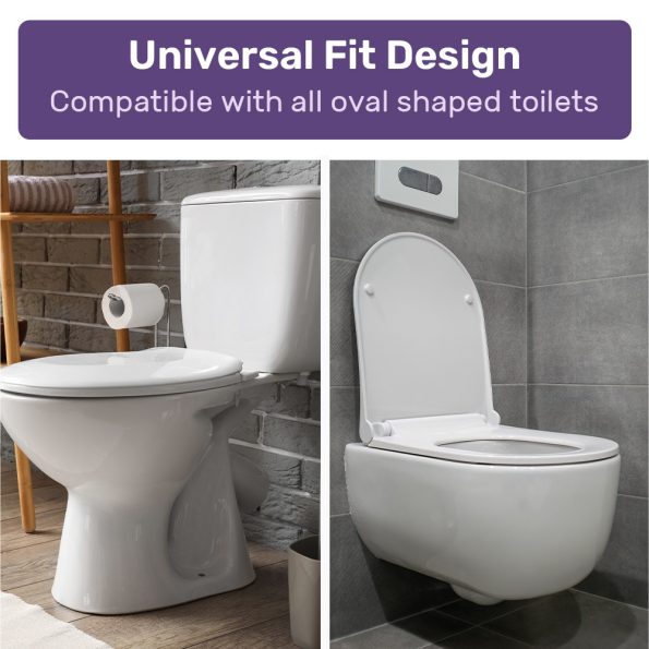 EQUIPMED Raised Over Toilet Seat| 10cm Riser| 125kg Capacity| Raiser with Lid| White - Image 10