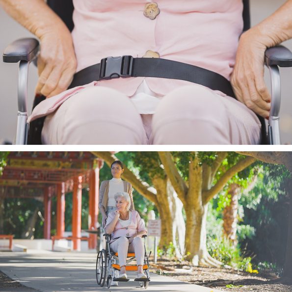 EQUIPMED Folding Aluminium Wheelchair | 20" Wheels | 100kg Capacity | Orange - Image 9