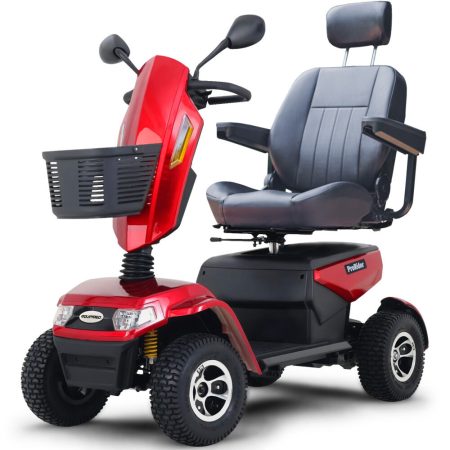 Equipmed ProRider Ultra Large-sized| High Power| Strong Climber| Varied Terrain 200kg Capacity Mobility Scooter - Red