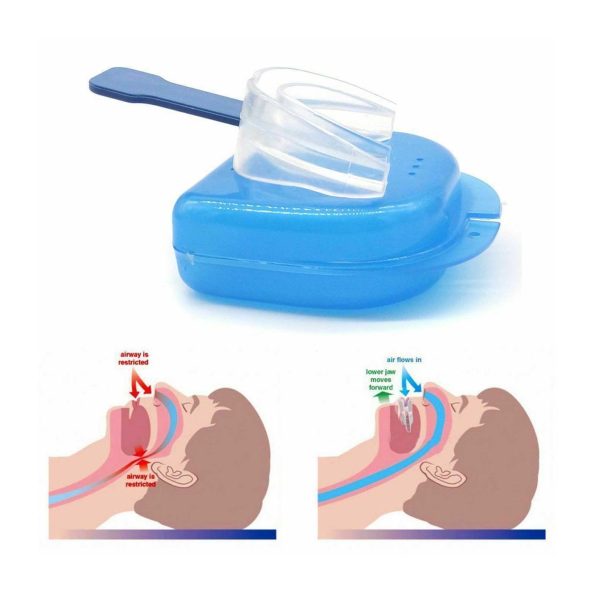 2x Mouthguard Mouthpiece + 2x Nose Clip Anti Snoring Aid Sleep Breathing Device - Image 7