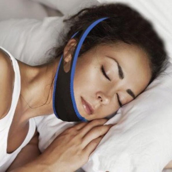 Anti Snoring Aid Adjustable Chin Strap - Jaw Brace Sleep Aid Device - Image 3