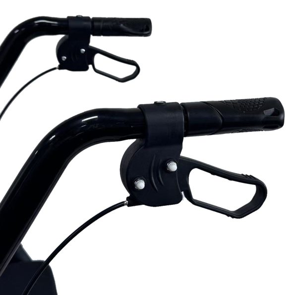 Orthonica Foldable Mobility Steel Rollator 136kg Max Capacity Black - Image 4