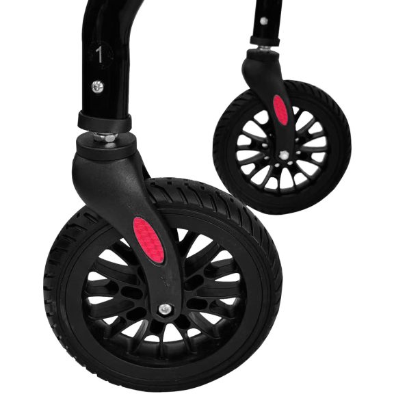 Orthonica Foldable Mobility Steel Rollator 136kg Max Capacity Black - Image 5