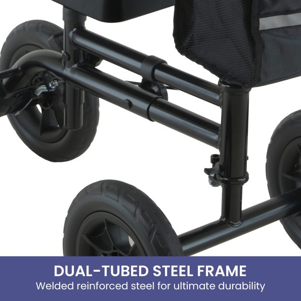 Orthonica Mobility Steel Knee Scooter Walker Steerable Ergonomic Foldable Scooter 10-inch Wheels Height Adjustable Steel Frame 136kg Weight Capacity - Image 9