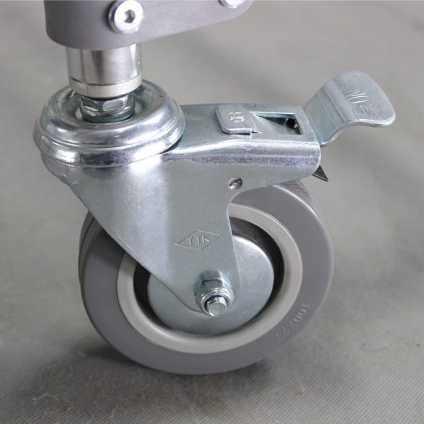 3-in-1 Mobile Rolling Chair Wheelchair Commode Bedside Toilet Chair Shower Chair - Image 10