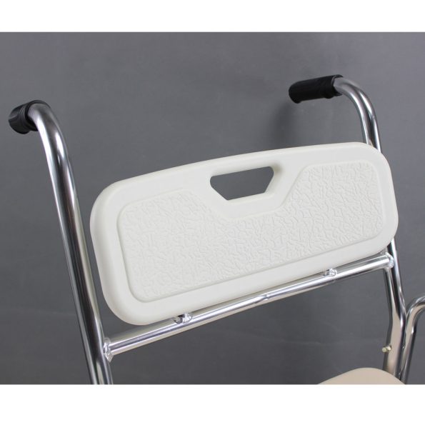 3-in-1 Mobile Rolling Chair Wheelchair Commode Bedside Toilet Chair Shower Chair - Image 9