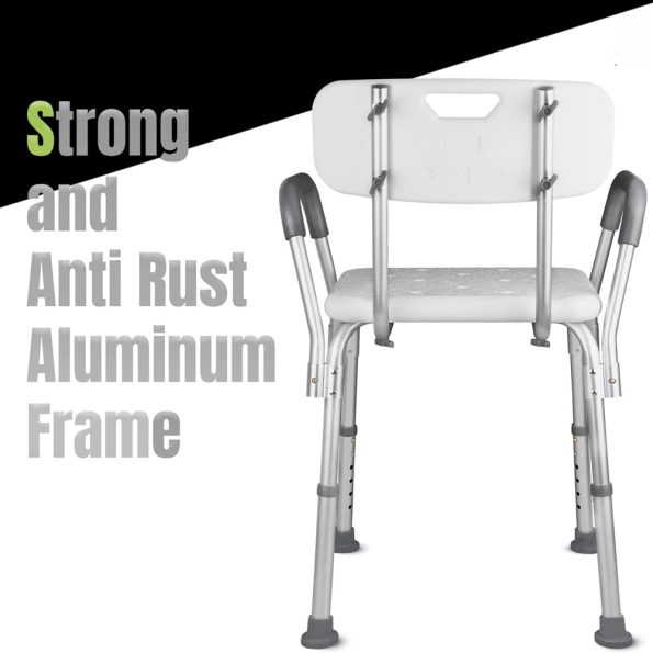 Adjustable Medical Shower Chair Portable Stool Mobility bathtub chair - Image 3