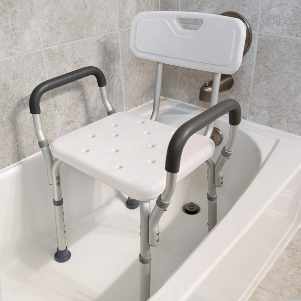 Adjustable Medical Shower Chair Portable Stool Mobility bathtub chair - Image 9