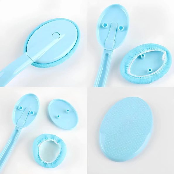 Back & Body Self Bath Brush Lotion Applicator - Blue - Image 3