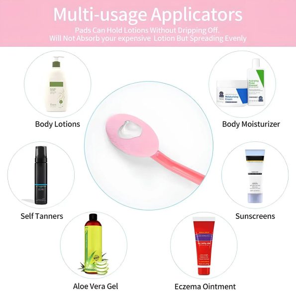 Back & Body Self Bath Brush Lotion Applicator - Blue - Image 5