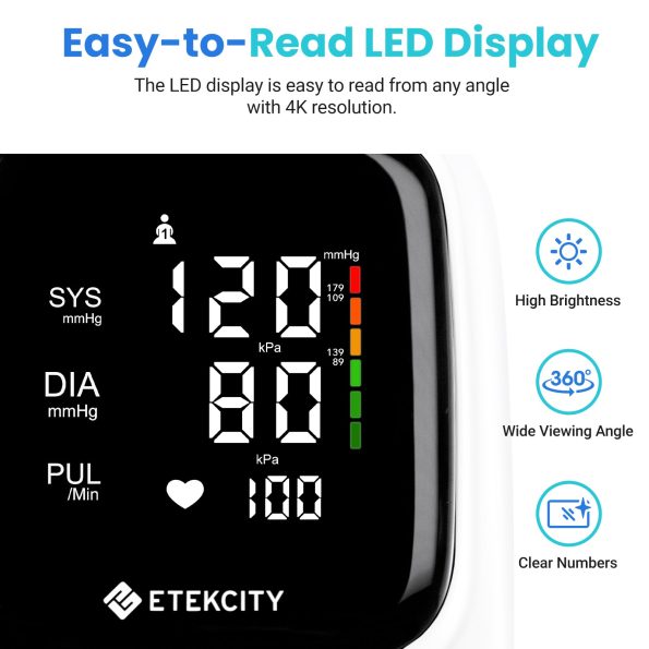 Etekcity Smart Blood Pressure Monitor - White - Image 12
