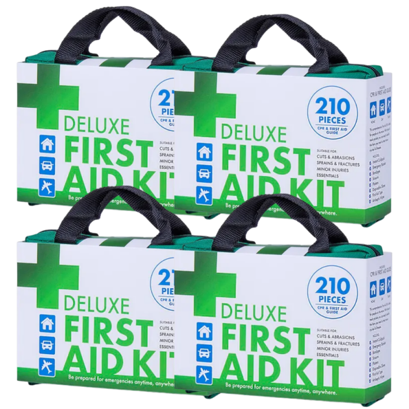 4x 210PCS EMERGENCY FIRST AID KIT Medical Travel Set Workplace Office ARTG BULK - Image 2