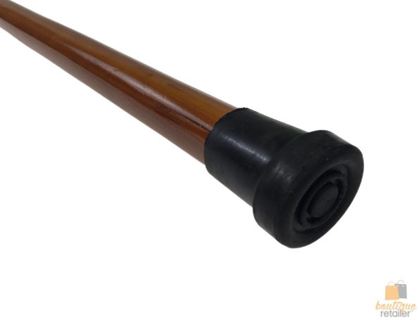 92cm WOODEN WALKING STICK Wood Cane Pole Carved Varnished Deluxe Quality Sturdy - Brown - Image 5