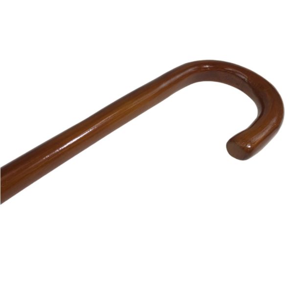 92cm WOODEN WALKING STICK Wood Cane Pole Carved Varnished Deluxe Quality Sturdy - Brown - Image 6