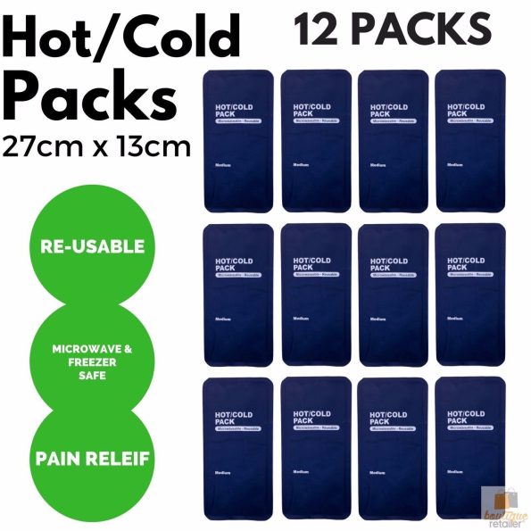 12x HOT COLD PACK First Aid Reusable Ice Heat Gel Packs Microwave Relief BULK - Image 2