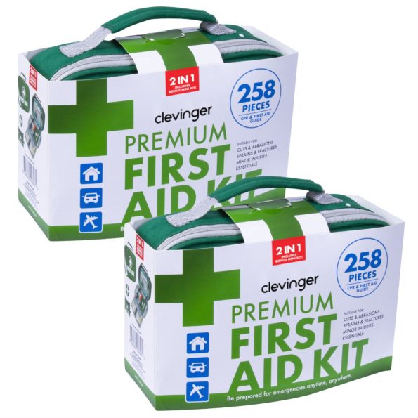 2x 258pcs Premium First Aid Kit Medical Travel Set Emergency Family Safety - Image 2