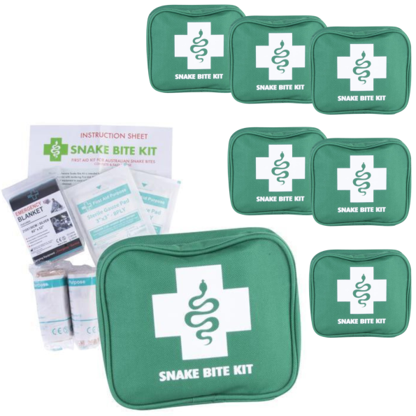 6x 9 Piece Australian Snake Bite First Aid Kit Camping Hiking Travel - Image 2