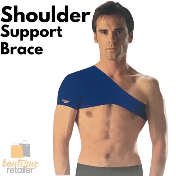 SHOULDER SUPPORT BRACE Back Posture Belt Pain Heat Compression Relief Strap - Image 7
