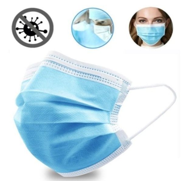 100x Disposable SURGICAL MASKS Face Guard Dust Mouth 3 Ply Air Purifying - Image 7