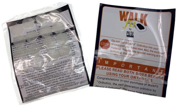 WALKFIT ORTHOTICS Insoles Walk Fit Foot Feet Support BLUE - I (Womens 12-12.5, Mens 11-11.5) - Image 3
