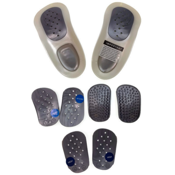 WALKFIT ORTHOTICS Insoles Walk Fit Foot Feet Support PLATINUM SILVER - I (Womens 13-13.5, Mens 12-12.5) - Image 4