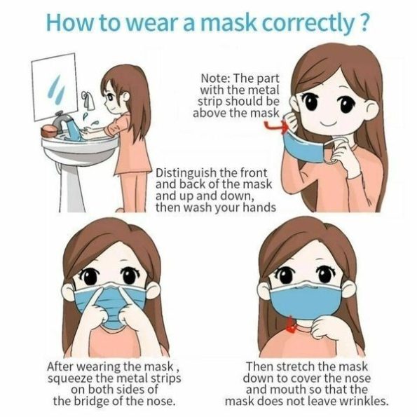 50x CE CERTIFIED Disposable SURGICAL MASKS Face Guard Dust Mouth 3 Ply Air Purifying - Image 7